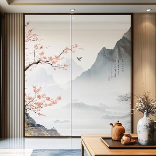中式山水移门 雅致茶室风