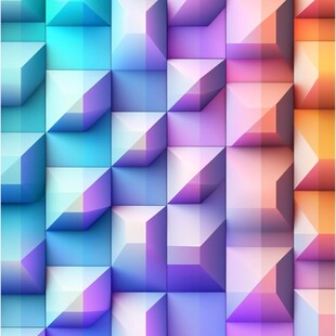 多彩立体几何图案背景
