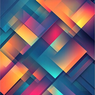 炫彩几何方块拼接背景图