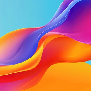 炫彩流动渐变抽象背景图
