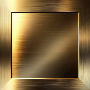 金色金属质感方形背景图