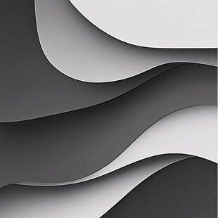 黑白波浪抽象几何背景图