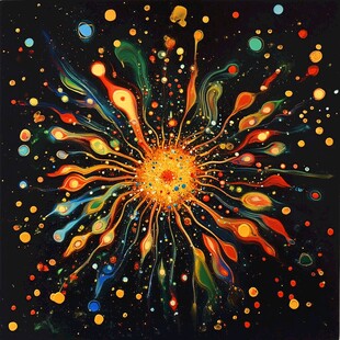 绚丽多彩的抽象艺术爆炸图