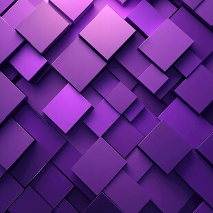 紫色立体方块几何背景图