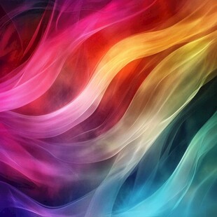 绚丽多彩流动线条背景图