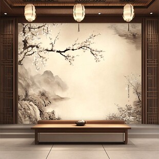 中式雅韵客厅背景墙景致