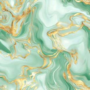 绿金交融大理石纹理图案
