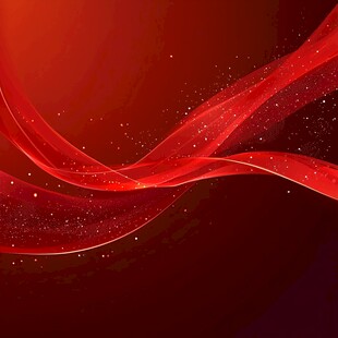 红色动感飘带背景图