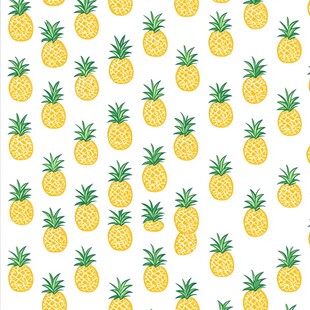 菠萝图案无缝背景图