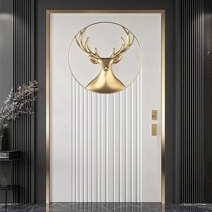 简约金鹿装饰入户门