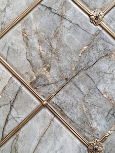 奢华大理石瓷砖精致拼接