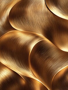 金色波浪质感金属纹理