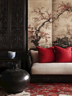 中式典雅客厅一角装饰