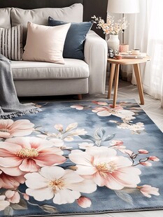 花卉图案客厅地毯展示