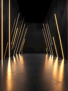 光影交错的神秘通道