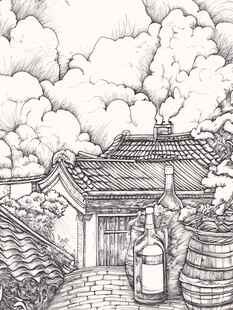 乡村酒坊景致