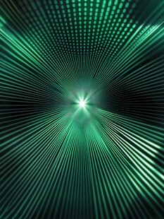 绿色炫光放射科技背景图