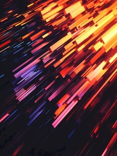 炫彩动感方块光影特效