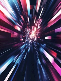 未来感光线隧道抽象背景