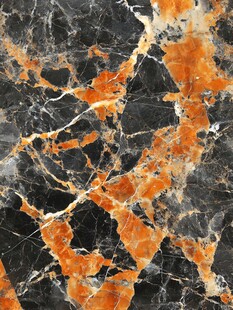 橙黑相间大理石纹理图案