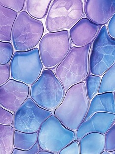 梦幻紫蓝细胞纹理图案