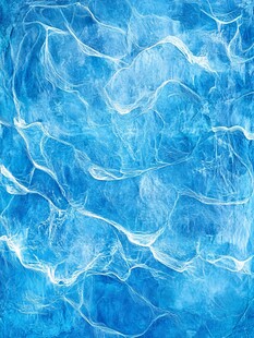 蓝色水波纹理背景图