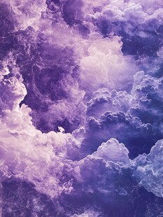 梦幻紫色云海天空美景