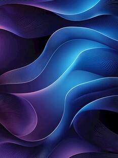 梦幻蓝紫渐变流体背景图