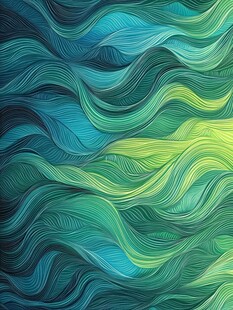 梦幻渐变波浪纹理背景图