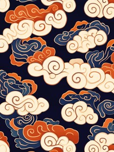 中式传统云纹图案设计