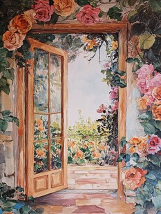 梦幻花门开启浪漫花园