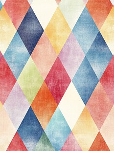 彩色菱形几何图案背景