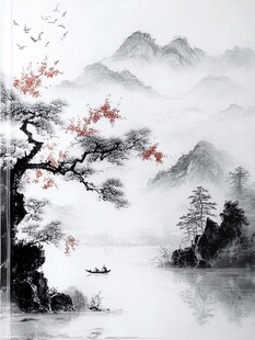 水墨山水间的诗意景致