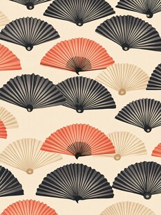 日式折扇图案 简约美学