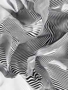黑白条纹动感布料纹理