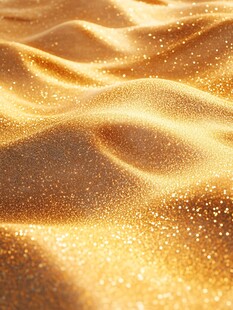 金色流沙质感梦幻画面
