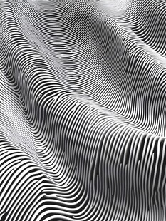 黑白条纹波浪纹理图案