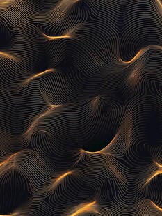 黑金线条流动抽象背景图