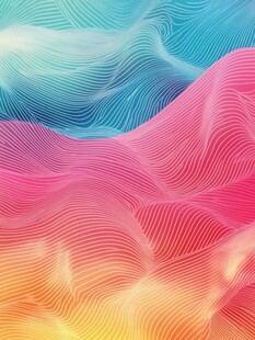 绚丽多彩波浪纹理背景图