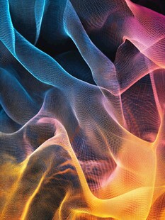 绚丽动感的抽象色彩线条