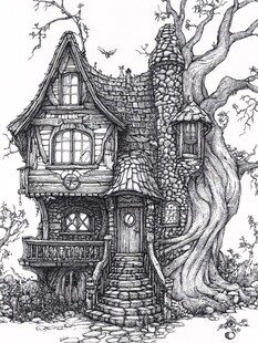 奇幻树屋 童话般的神秘居所