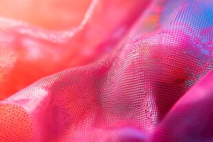 梦幻多彩网纱面料纹理