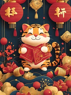 萌虎贺岁迎新春