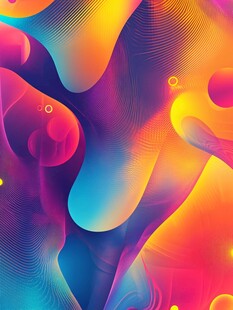 炫彩流体抽象艺术图案
