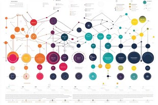多彩数据关系网络图