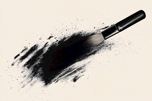 墨刷挥洒 艺术笔触瞬间