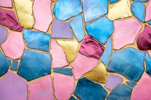 多彩马赛克瓷砖纹理背景