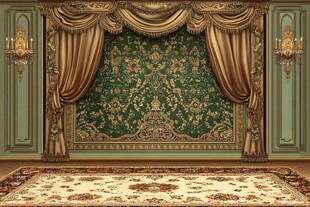 欧式奢华古典室内装饰场景