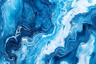 梦幻蓝调流体艺术纹理