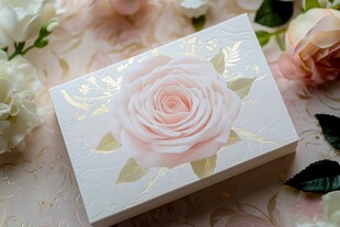 玫瑰装饰精美礼盒